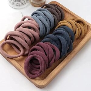 band01.1 Nvnio Dark Colors Ponytail Holders Hair Ties Rubber Bands for Women